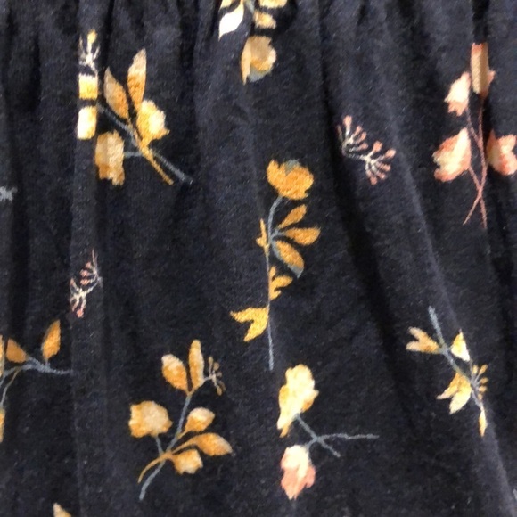 By Together top black floral smock chest butterfly sleeves size  L - Picture 2 of 8